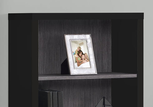 11.75" x 23.75" x 47.5" Cappuccino Particle Board Adjustable Shelves Bookshelf
